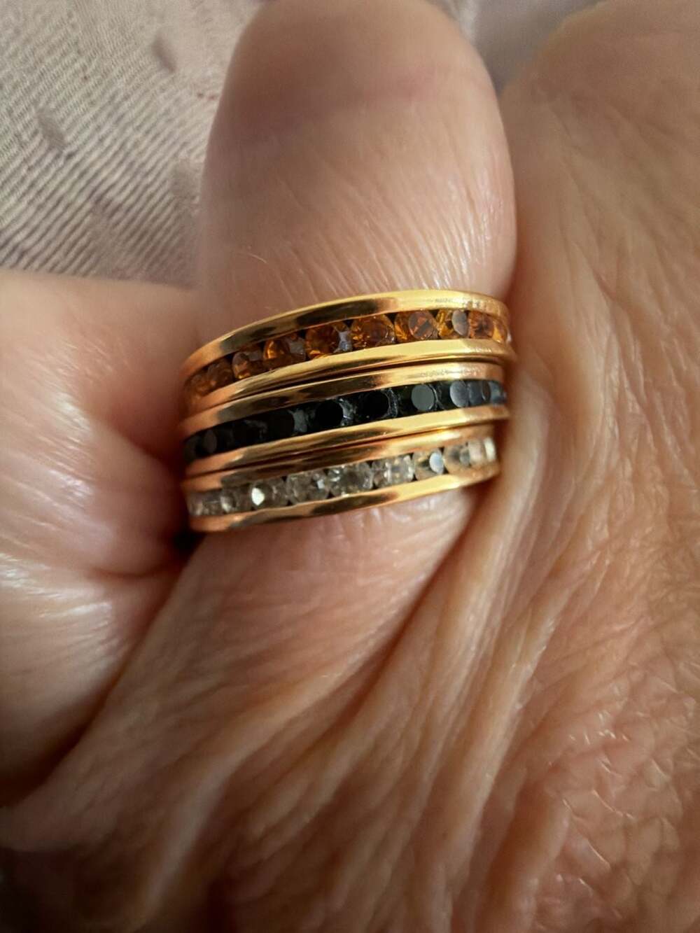 Stackable Judith Ripka Stackable Crystal Eternity Bands Set of Three
